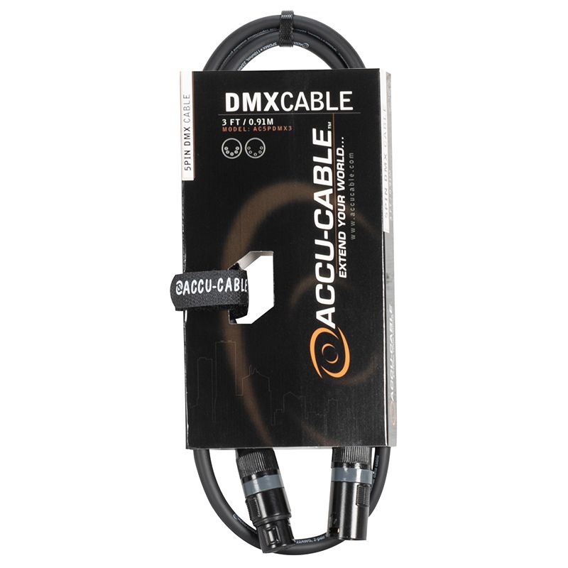 DMX Cables, 5-Pin - Wisdom Esoterica - American DJ - 819730017727 - DMX Cable